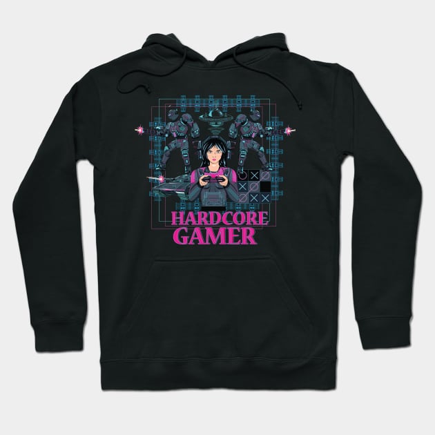 Hardcore gamer and The game warden. Hoodie by bry store